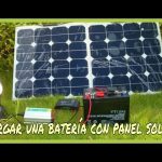 Con placas solares se puede cargar una bateria de 36v