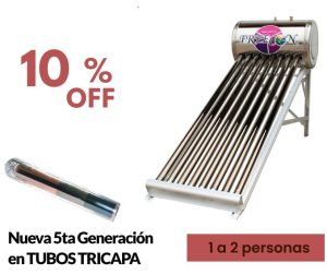 Cuántas personas se bañan con un calentador solar de 12 tubos