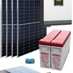 Cuántas placas solares se necesitan para 3000w
