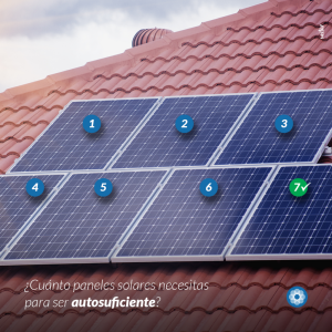 Cuántas placas solares y baterías necesito para ser autosuficiente